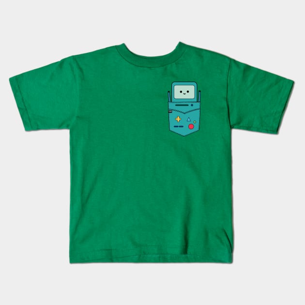 Beemo BMO B-MO Adventure Time Pouchie Shirt Kids T-Shirt by MMTees